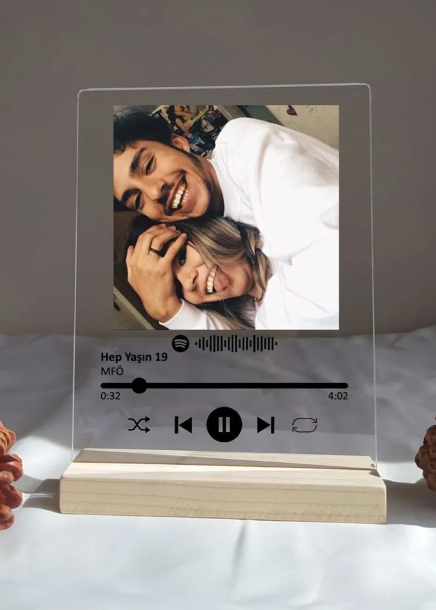 Kişiye Özel Spotify Barkodlu Plak