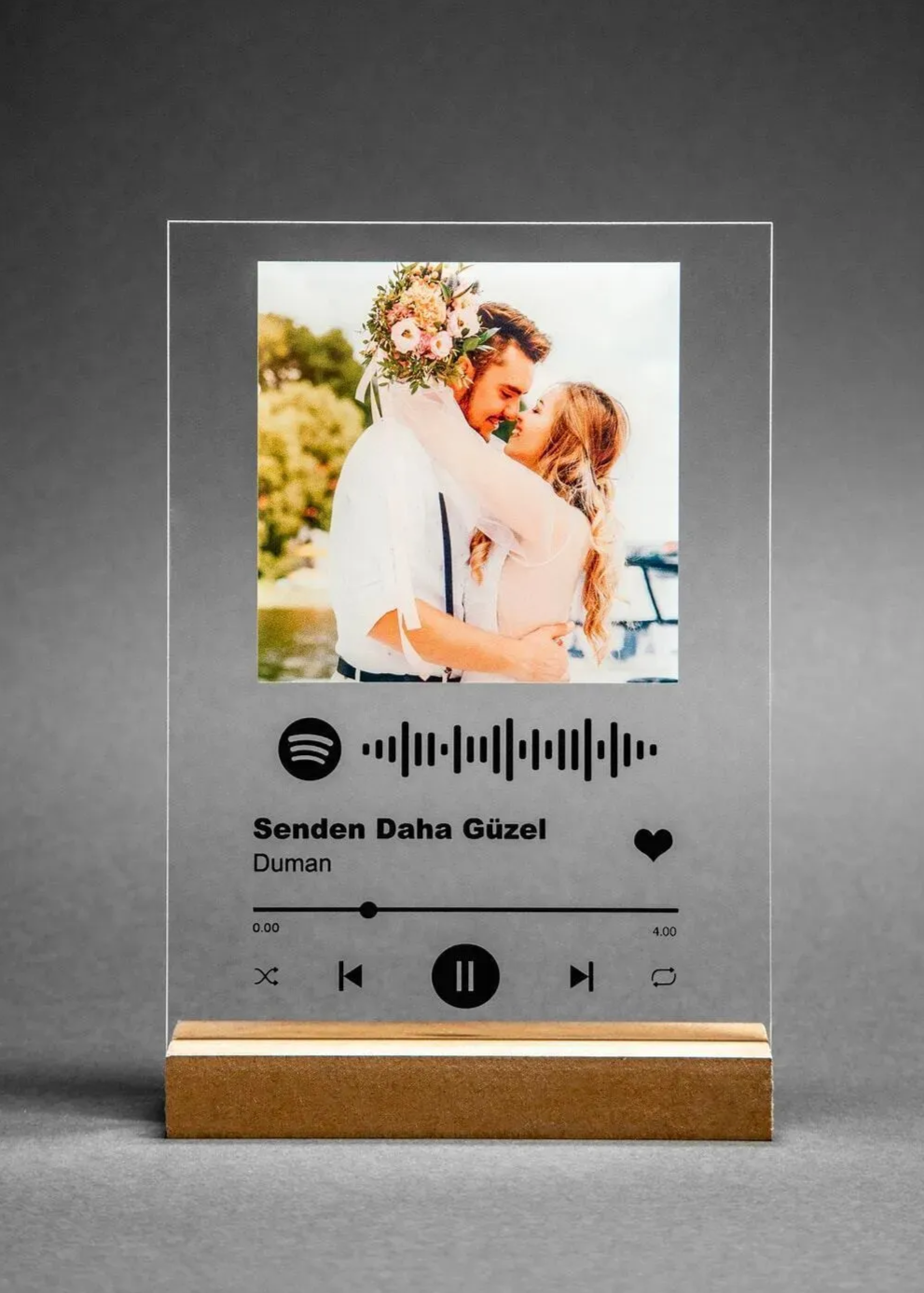 Kişiye Özel Spotify Barkodlu Plak