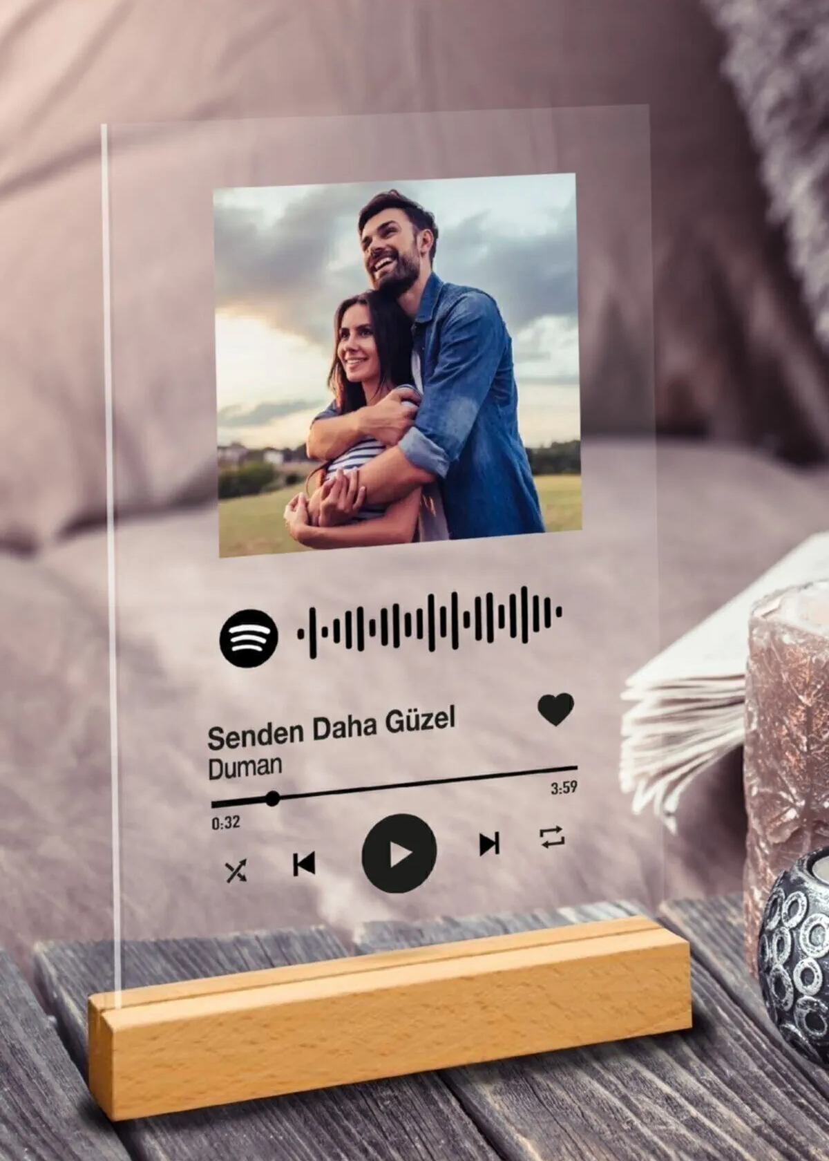 Kişiye Özel Spotify Barkodlu Plak